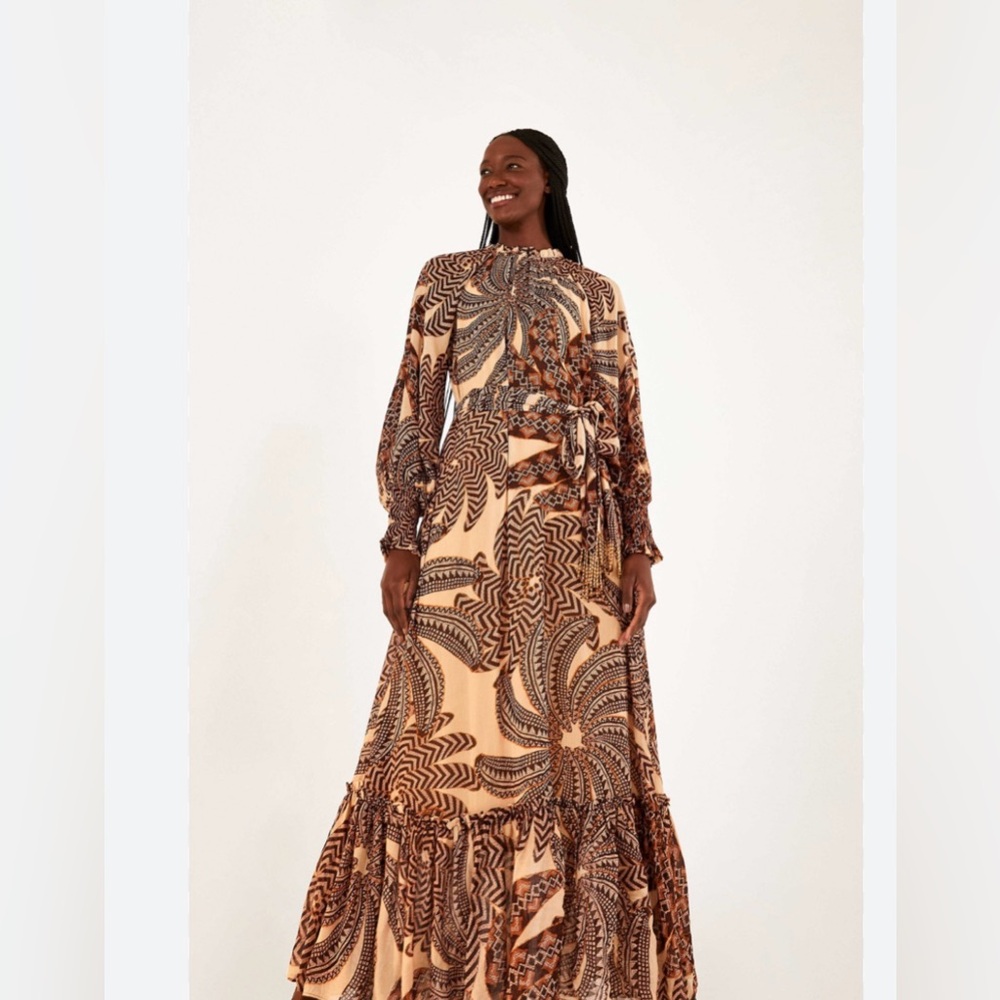 NEW w tags Farm Rio Yawanawa Vanahu Maxi Dress